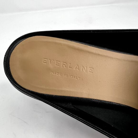 Everlane Slip On Flat Heel Mule Black - Picture 8 of 9